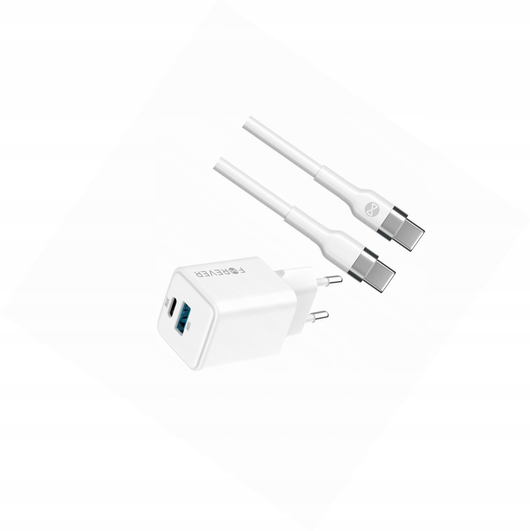 Szybka ładowarka GaN 30W 2 wejścia Usb i Usb-c z kablem do Google Pixel 4a