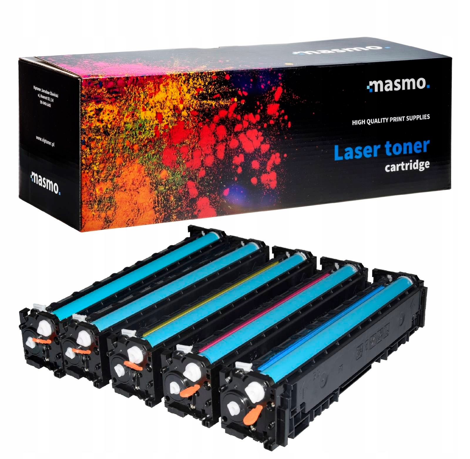 5x Toner Cmyk CF540X-3X pro Hp Mfp M254DW M281FDN