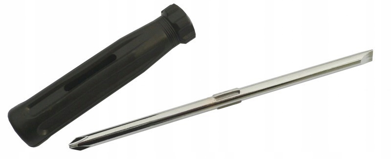 Śrubokręt Wkrętak dwustronny, płaski + krzyżak