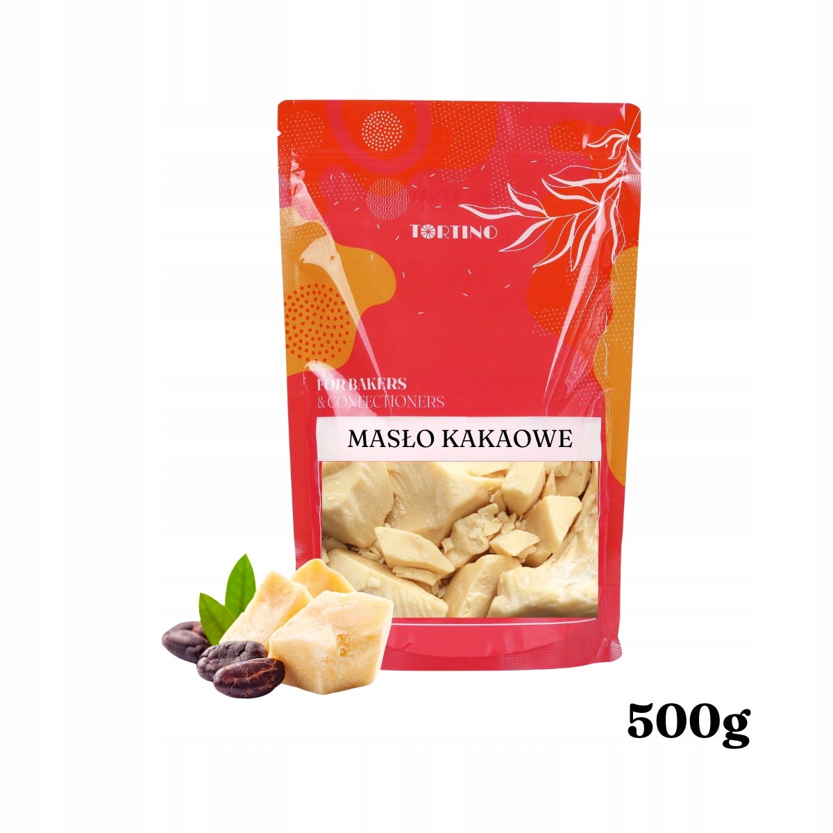 Masło Kakaowe Dezodoryzowane kruszone 0,5 Kg Tortino