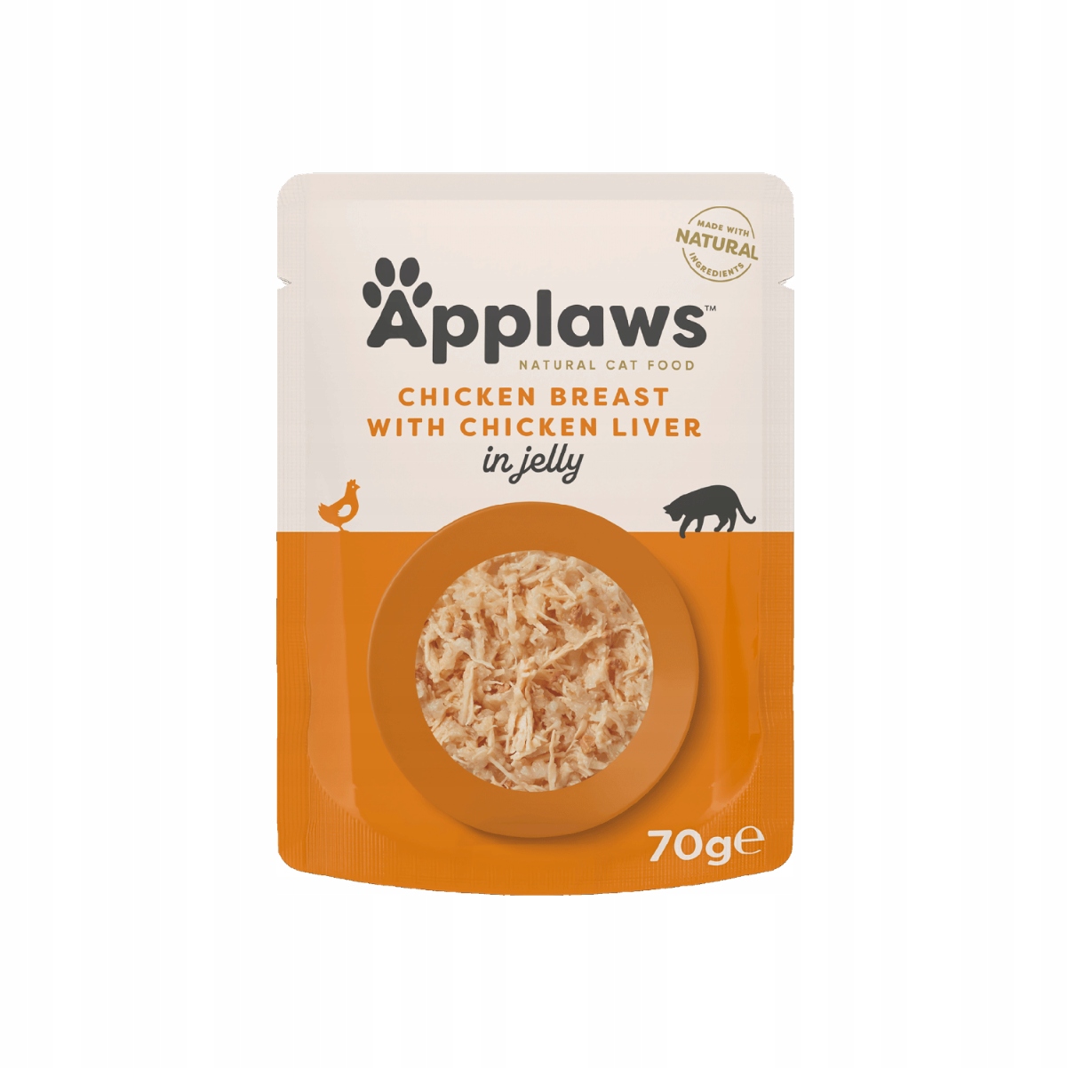 Levně Applaws Premium mokré krmivo pro kočky adult 100% kuřecí játra 12 x 70 g