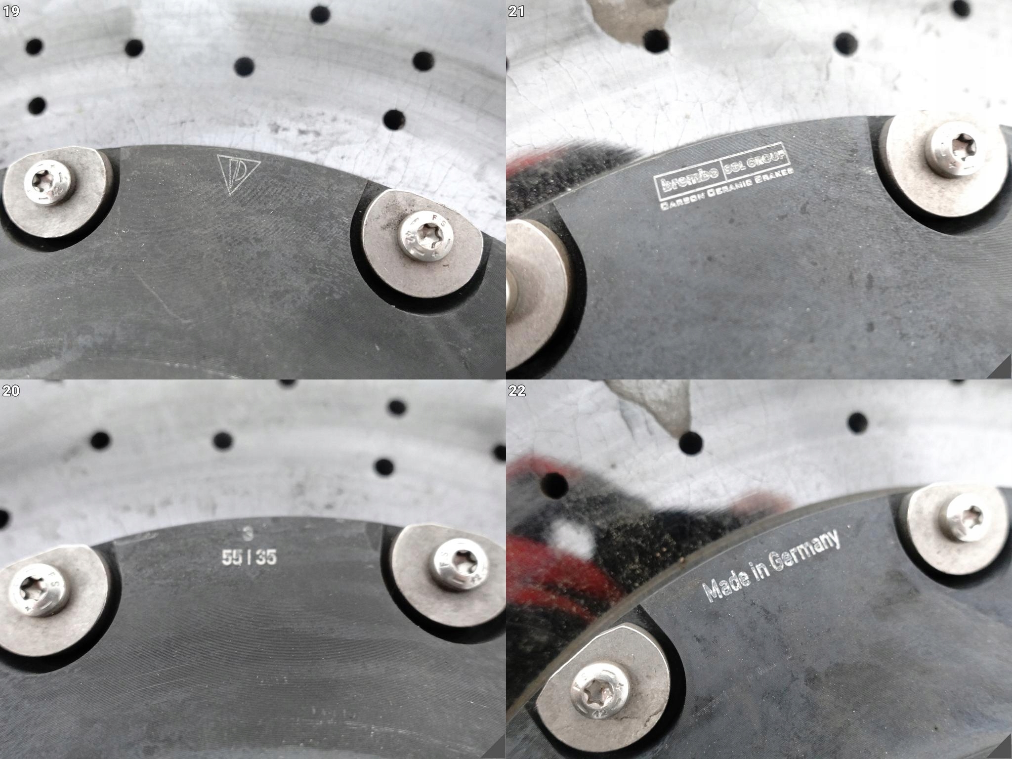 PORSCHE 991 992 TURBO C2 C2S C4 C4S PCCB disc CERAMICZNA right front