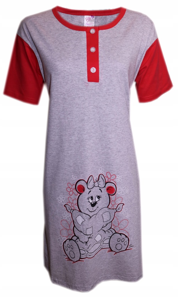 Koszula nocna damska z krótkim rękawem XXL