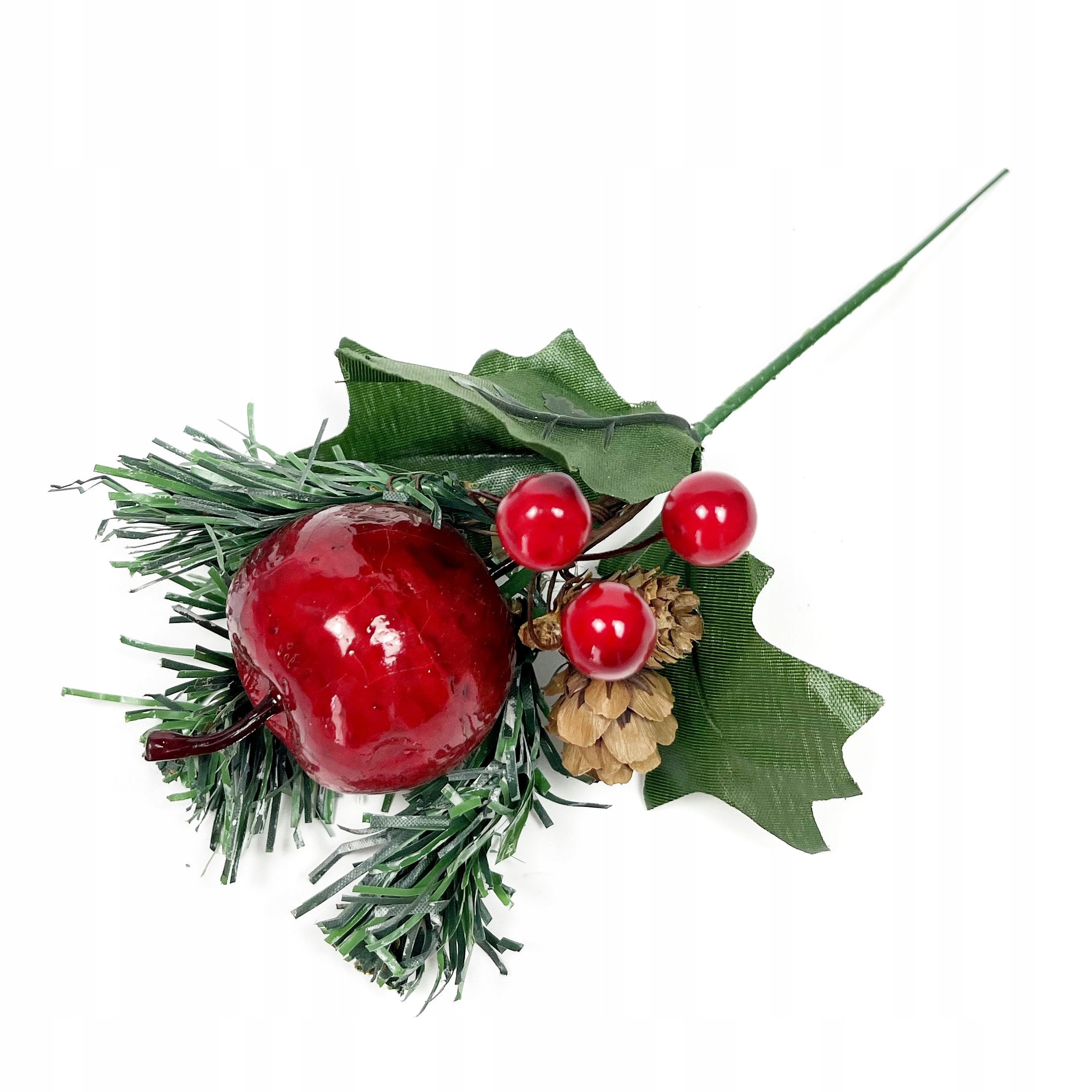 

Gałązka z jabłkiem, jarzębiną i szyszkami 20 cm