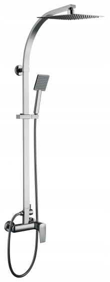 

Kolumna Prysznicowa Z Baterią Deszczownica Chrom