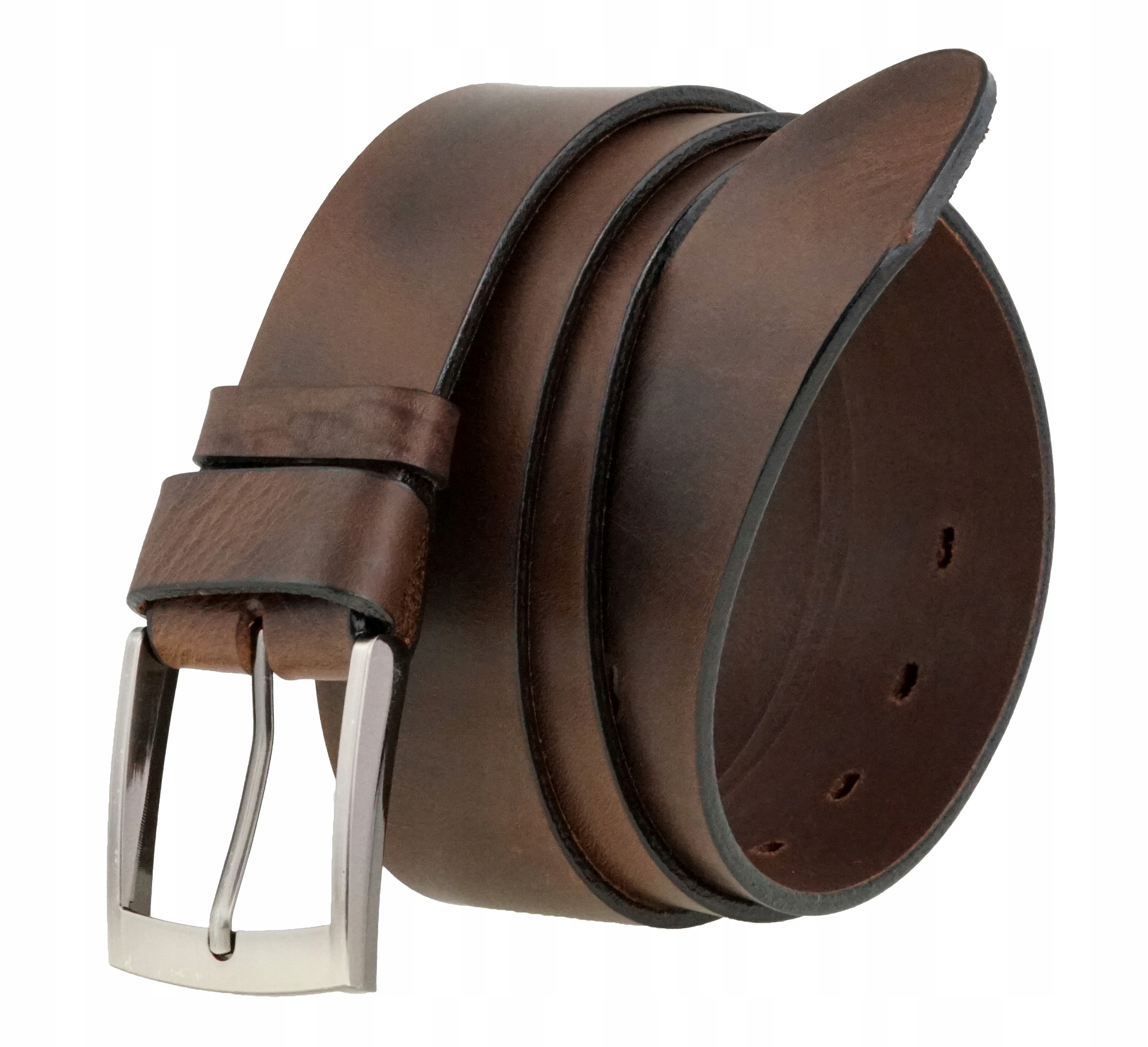 

Skórzany Pasek Do Spodni 4 CM Brąz Gnieciony 110