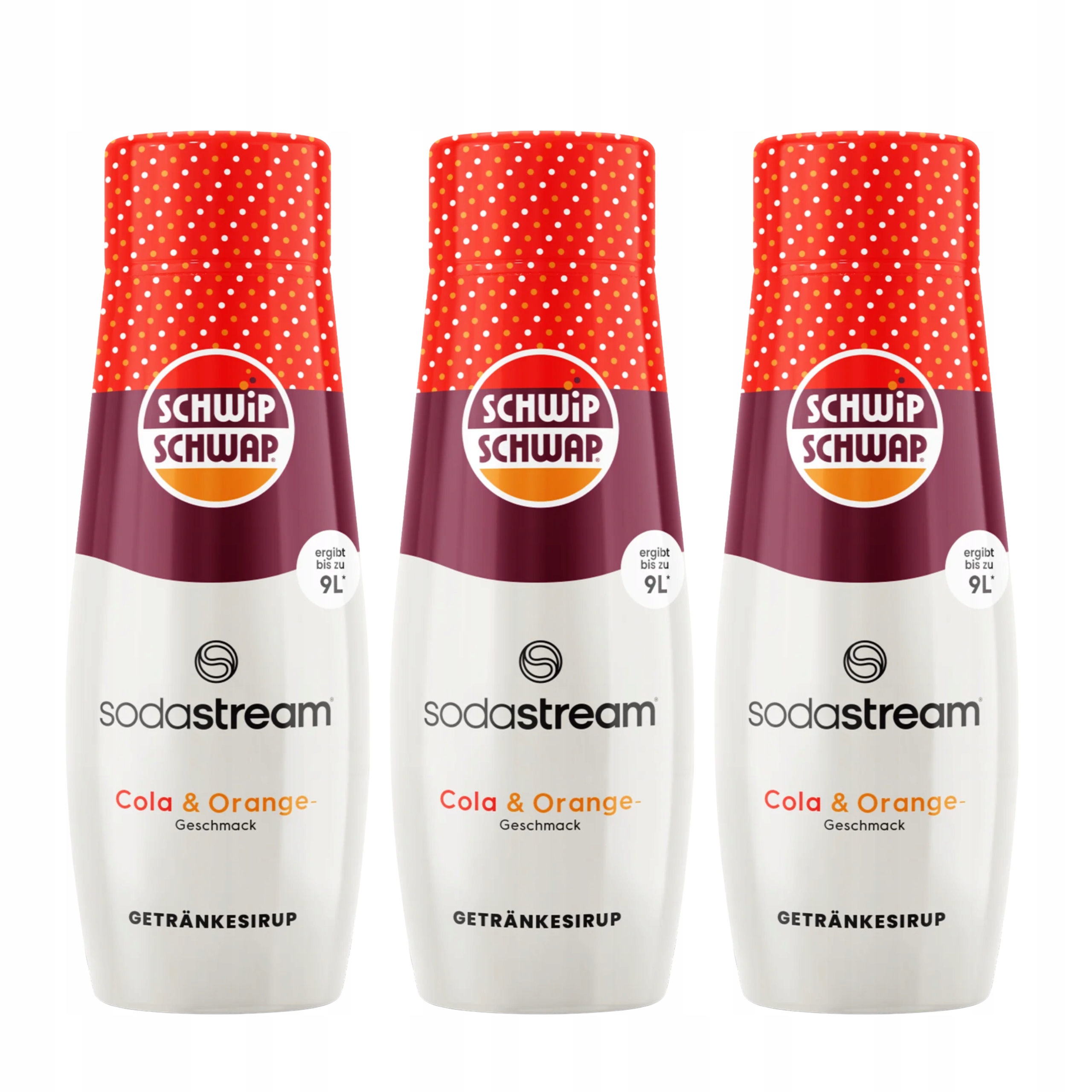Levně 3x Schwip Schwap Cola Orange Pomeranč Sirup SodaStream Koncentrát 440 ml