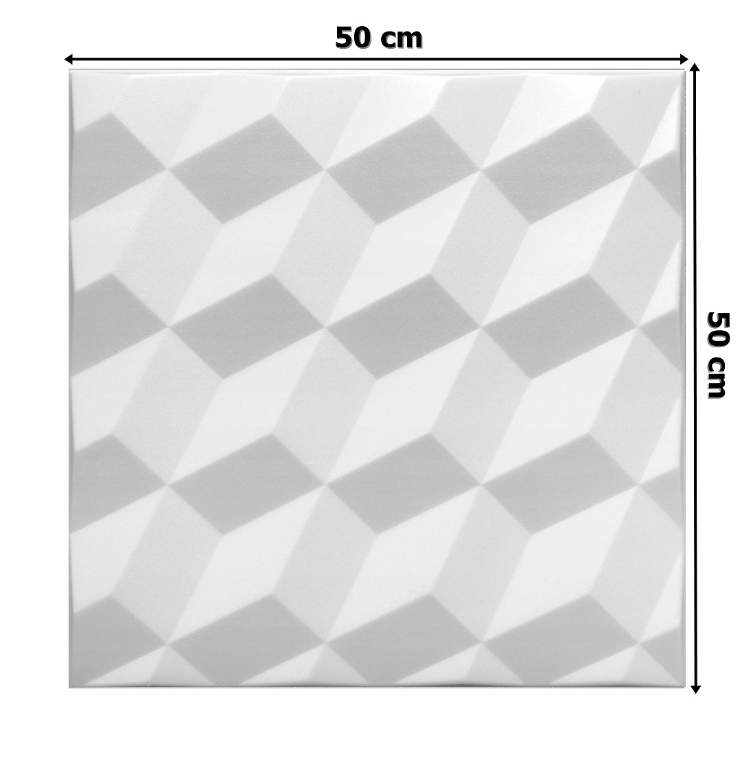 Białe Kasetony na SUFIT ROMBY Panele 3D 2m2 Liczba m² w opakowaniu 0