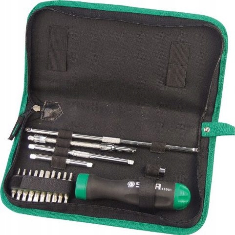 SATA ТРЕЩОТКА ОТВЕРТКА В КОМПЛЕКТЕ БИТЫ GL09343