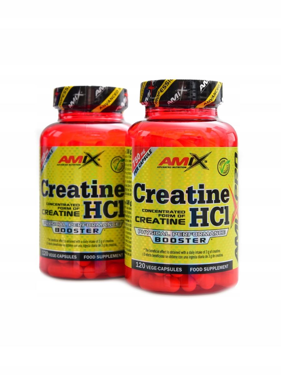 AmixPro Creatine Hcl 2 x 120 kapslí Duopack