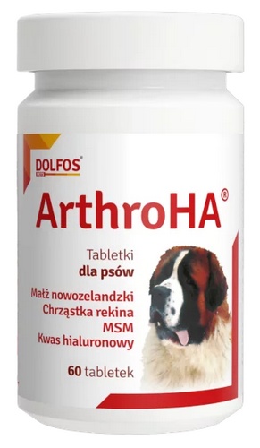 Levně Doplněk stravy pro klouby s glukosaminem a chondroitinem pro psy Arthro Ha 60 tab