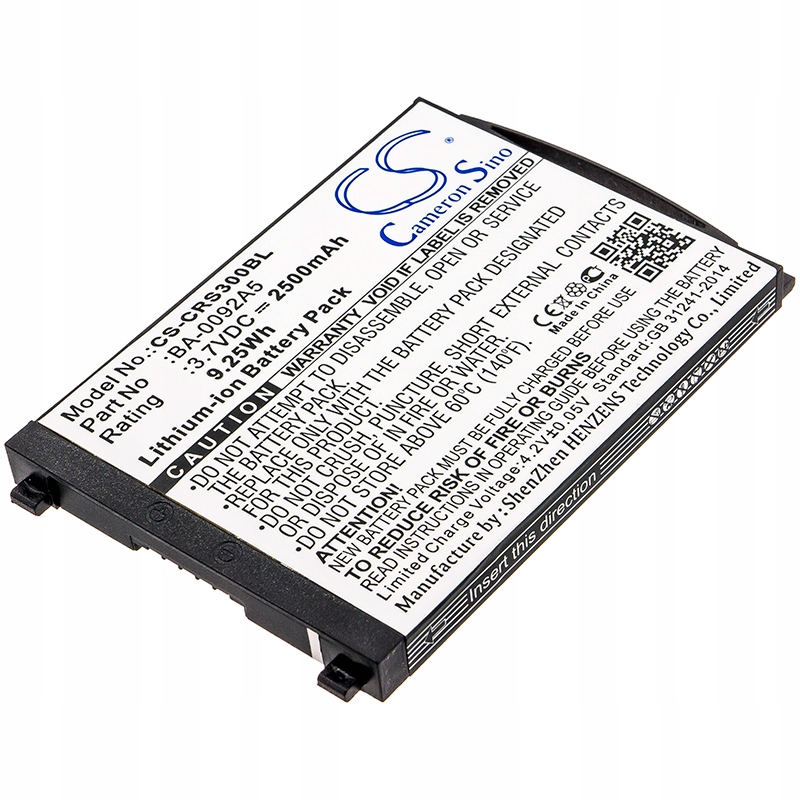 Techtek Baterie 2500mAh kompatibilní s [CipherLAB] RS30 nahrazuje BA-0092A