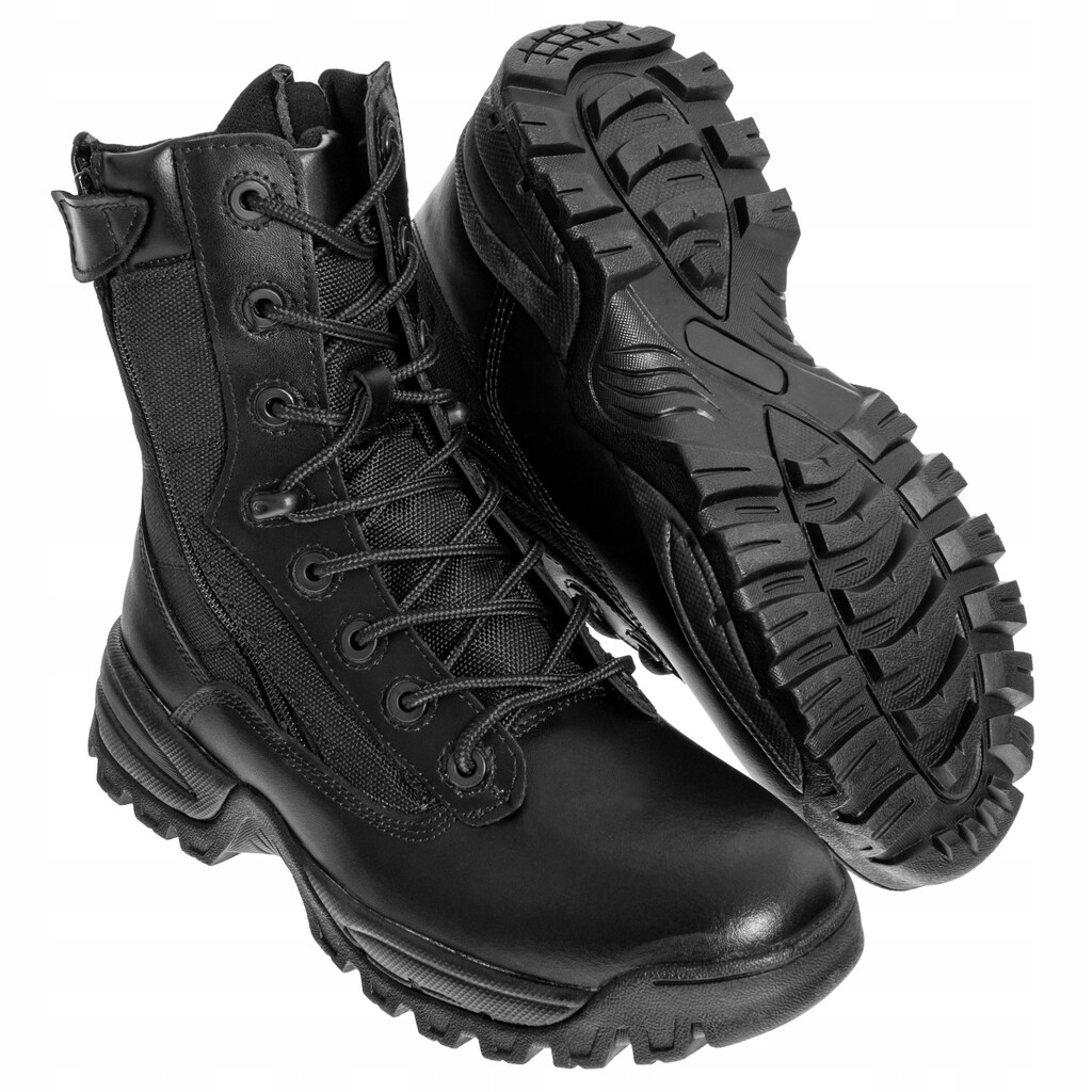 Vojenská taktická vojenská obuv Mil-Tec Tactical Boots Two-Zip černá 44