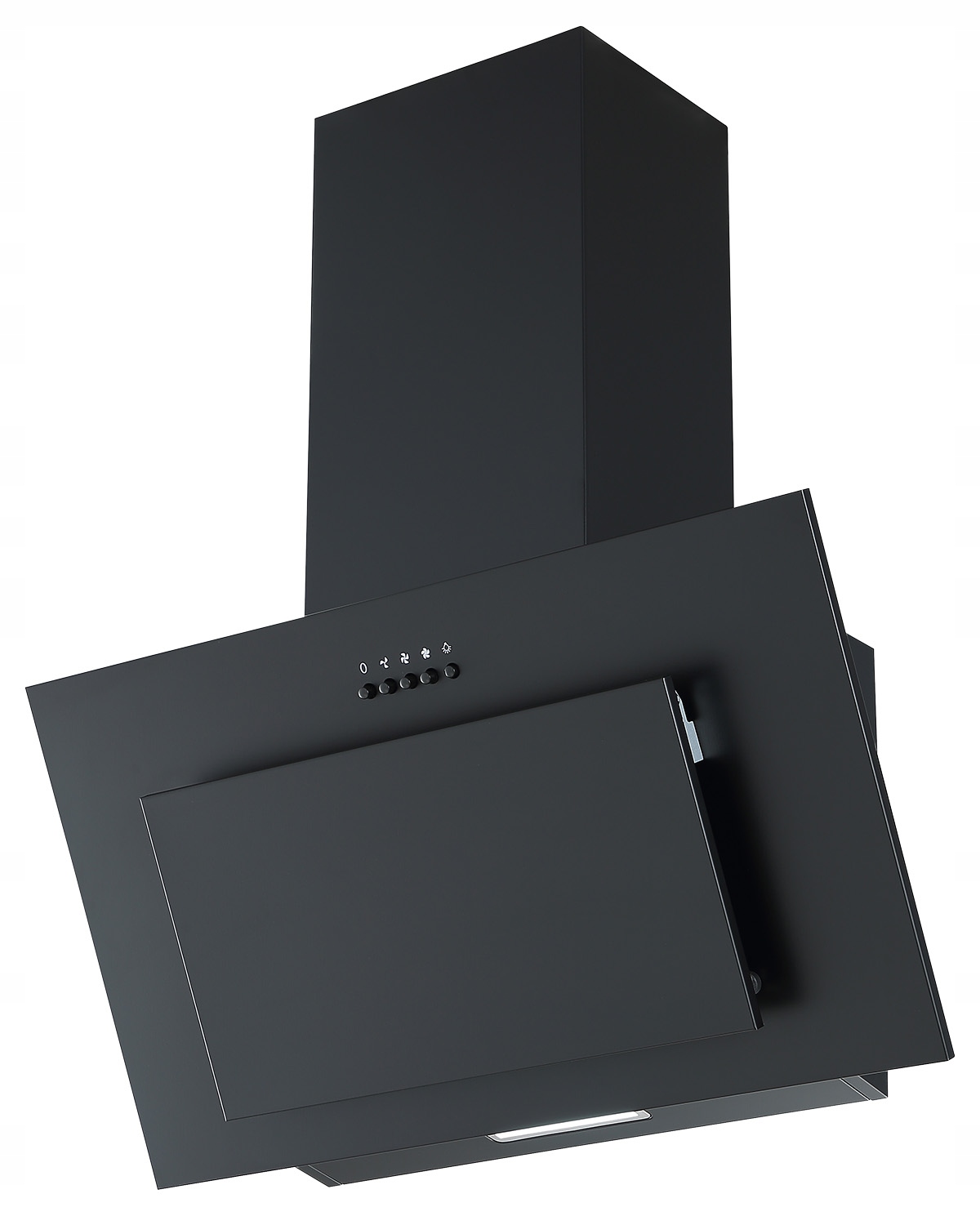 Okap Kuchenny Kominkowy Przyścienny do Zabudowy Czarny MPM-60-OV-26