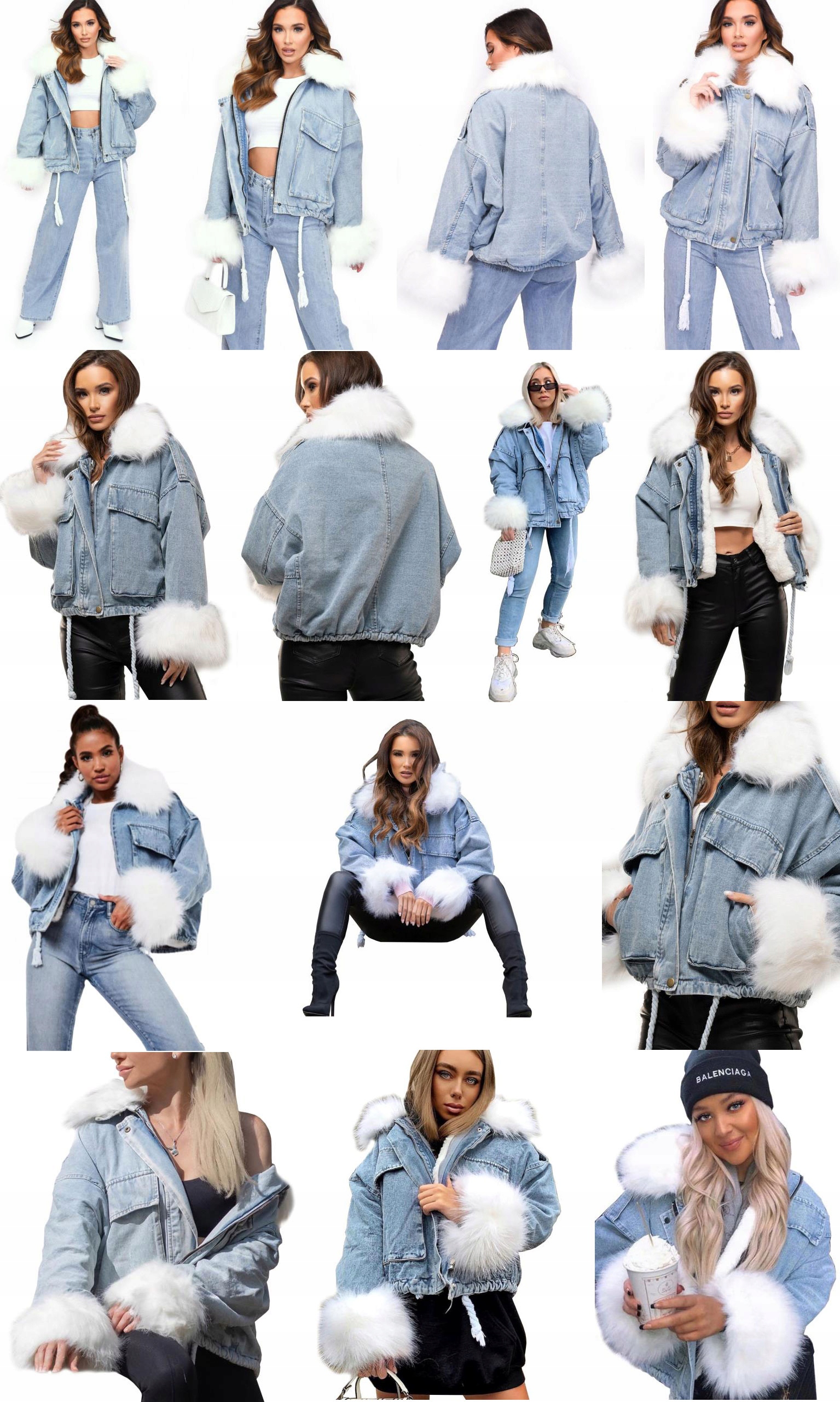 

Kurtka Jeansowa Z Futerkiem Katana Futerko Miś M