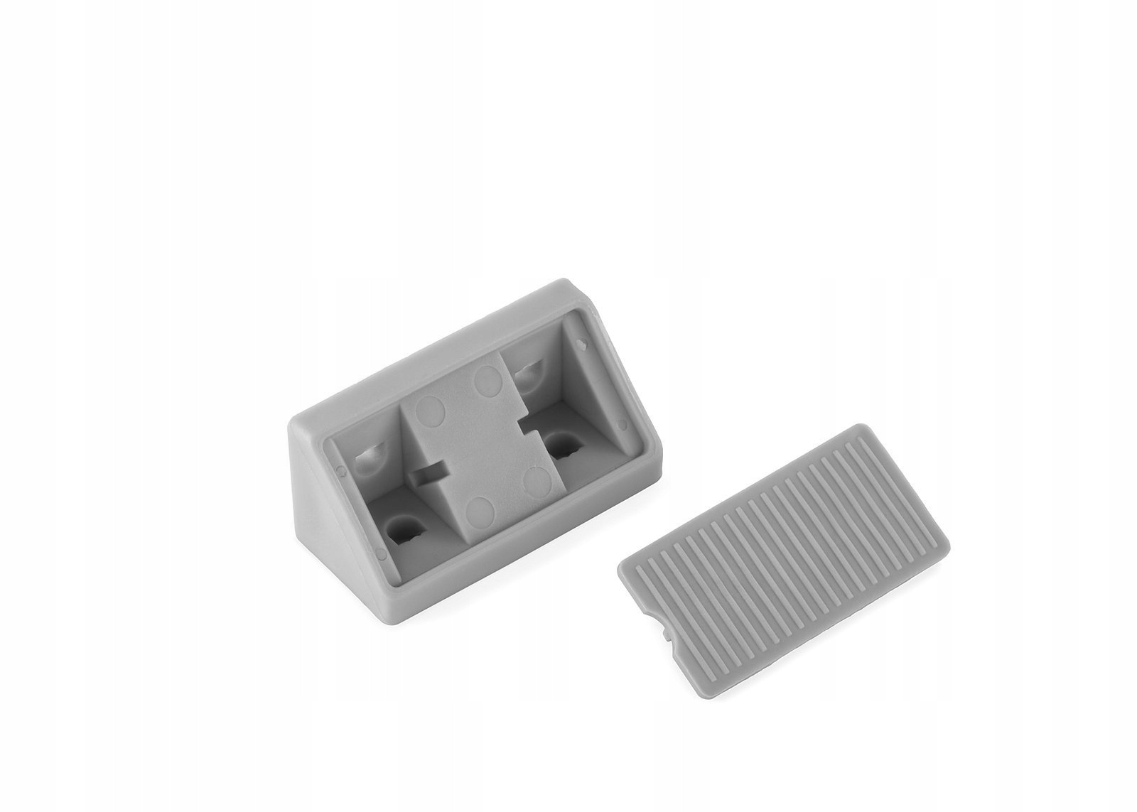 Złącze Meblowe Podwójne Siwy 2Ł 100 szt.