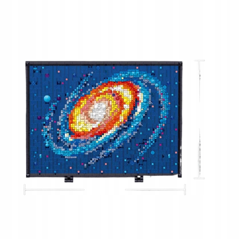 KLOCKI KWIATY W RAMCE OBRAZ 3D 2438 EL. DEKORACJA ZESTAW XL