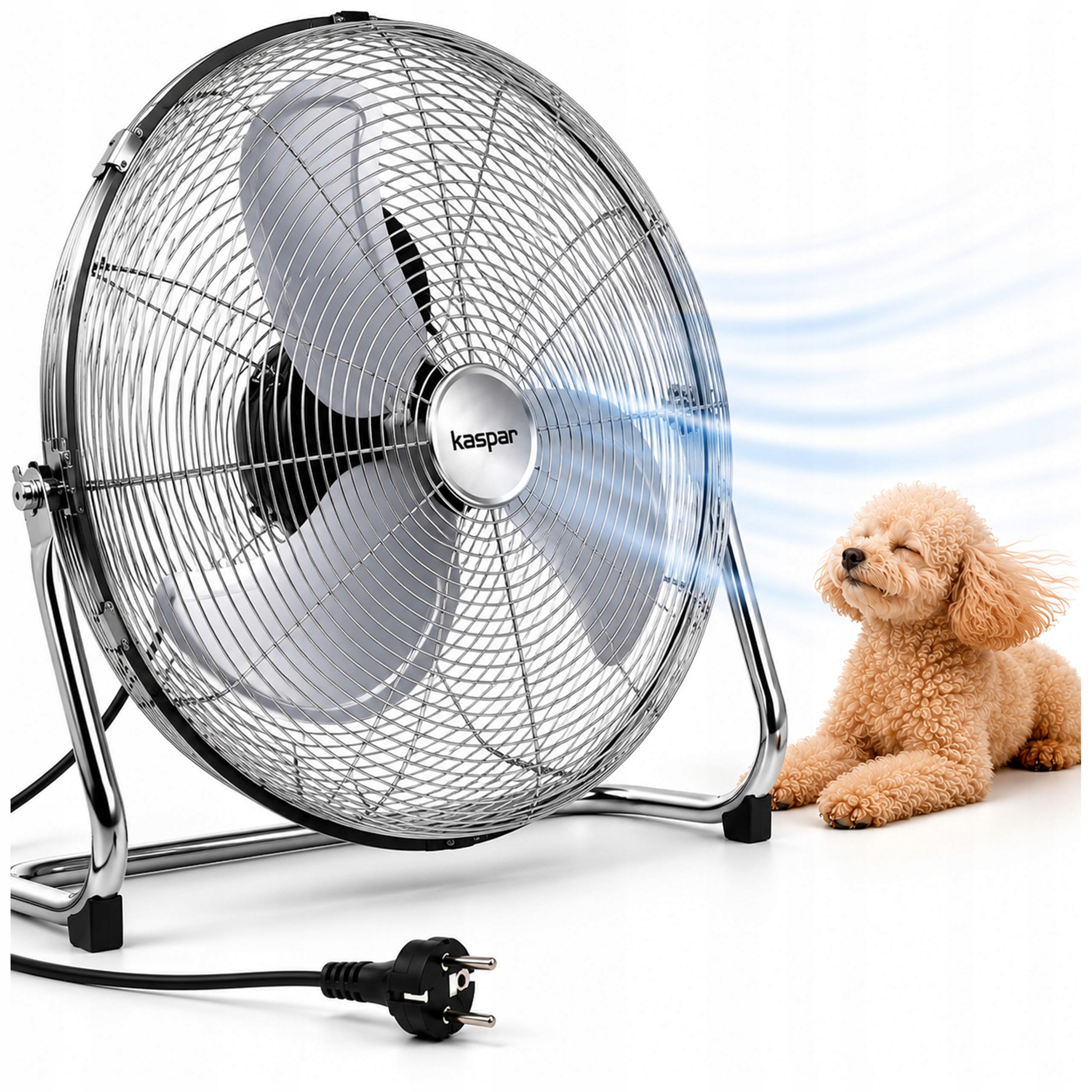 Cirkulátorový Ventilátor Stojaci Podlahový Ventilátor 200 W Regulácia Výkonu Tichá