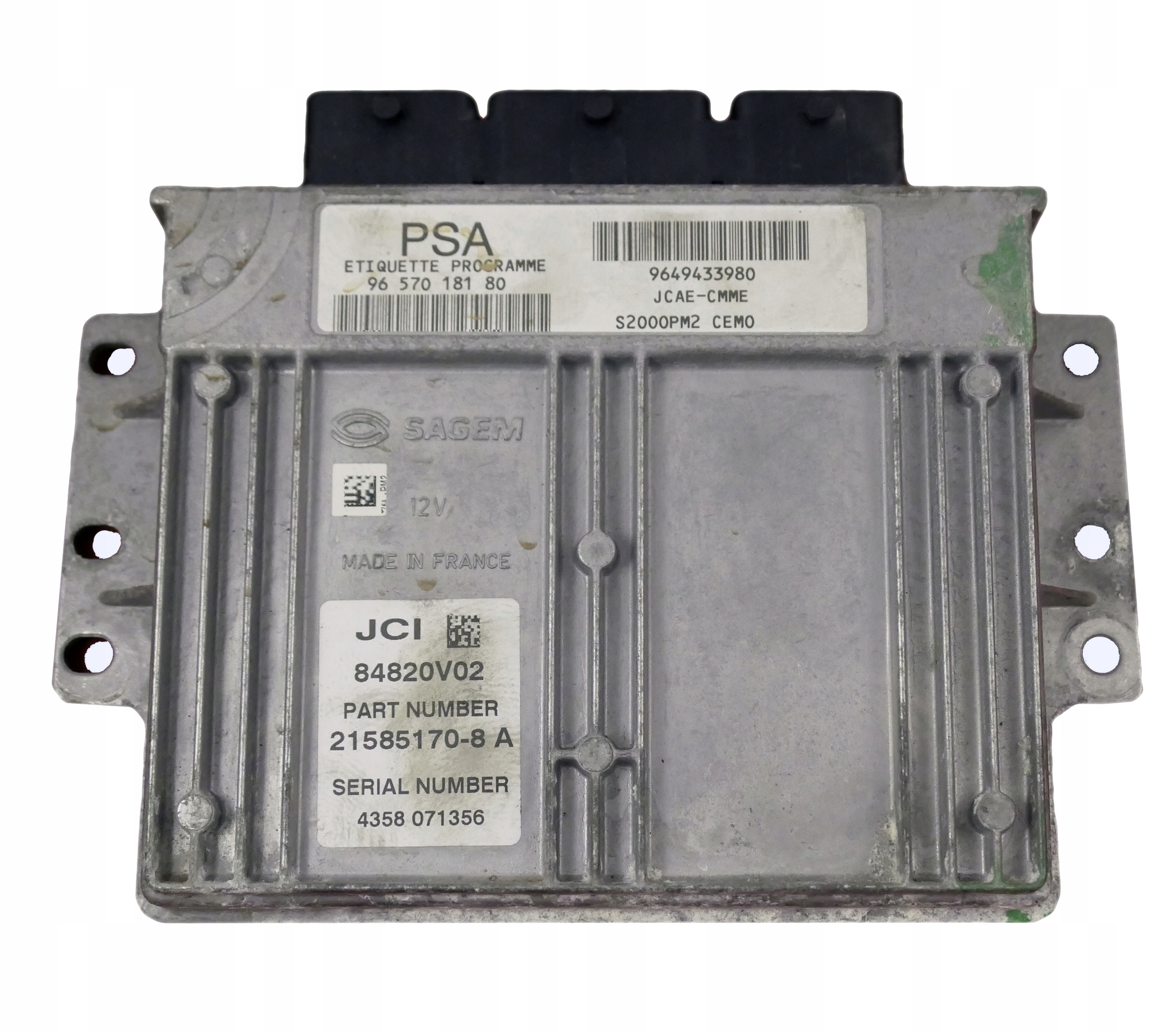 STEROWNIK CITROEN C3 1.4 9657018180 9649433980