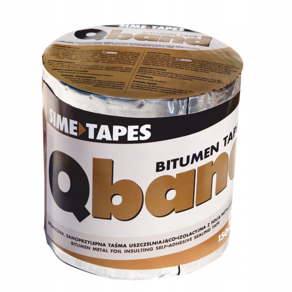 TAŚMA BITUMICZNA QBAND BRĄZ 150X10M SIME PLAST