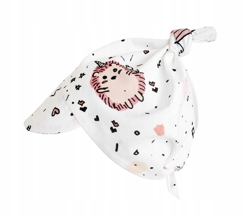 

Lullalove Chustka Z Daszkiem Bawełna Jeże Róż