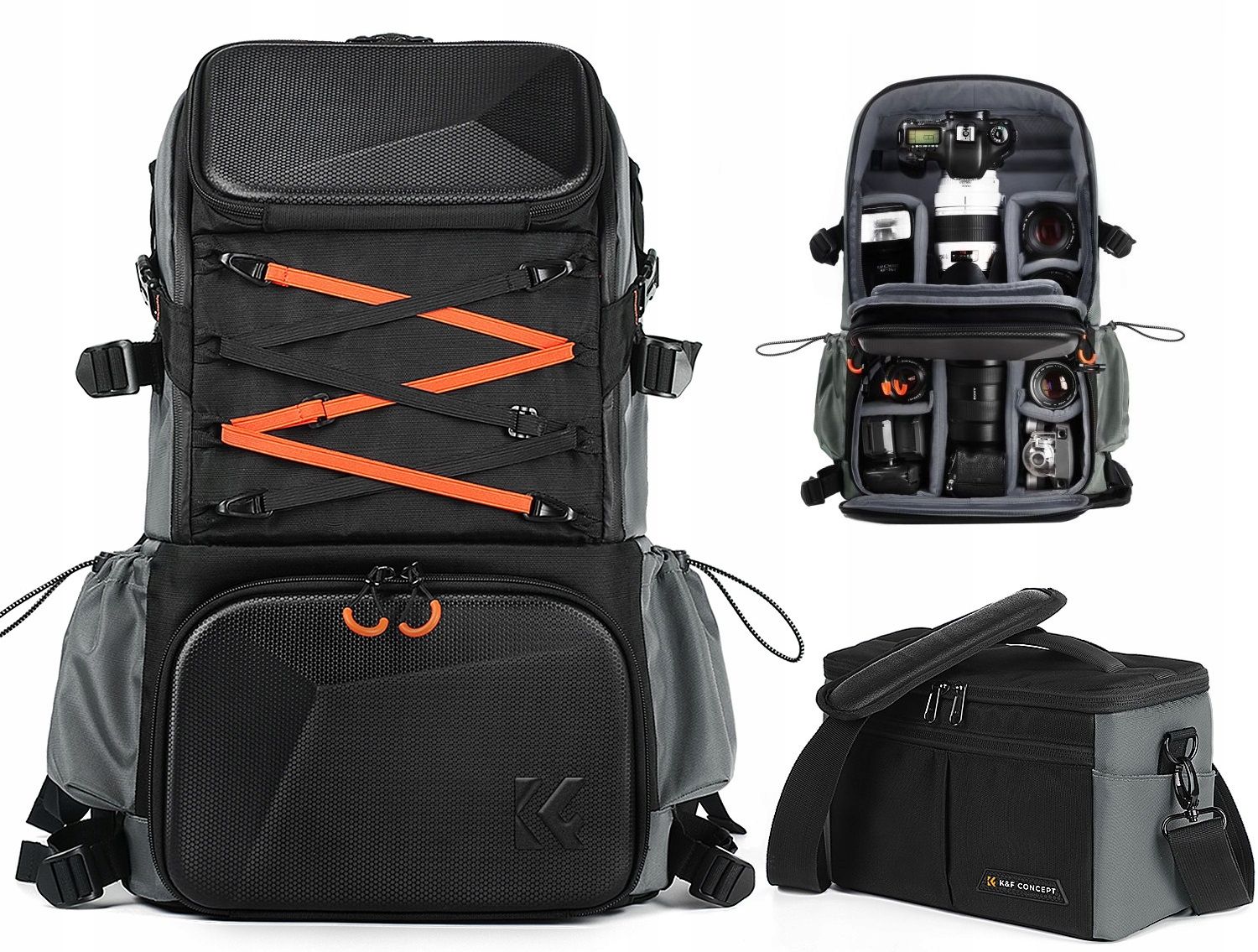 Batoh Fotografický Foto Velký 32L K&f Concept na Fotoaparát Dslr Notebook Dron