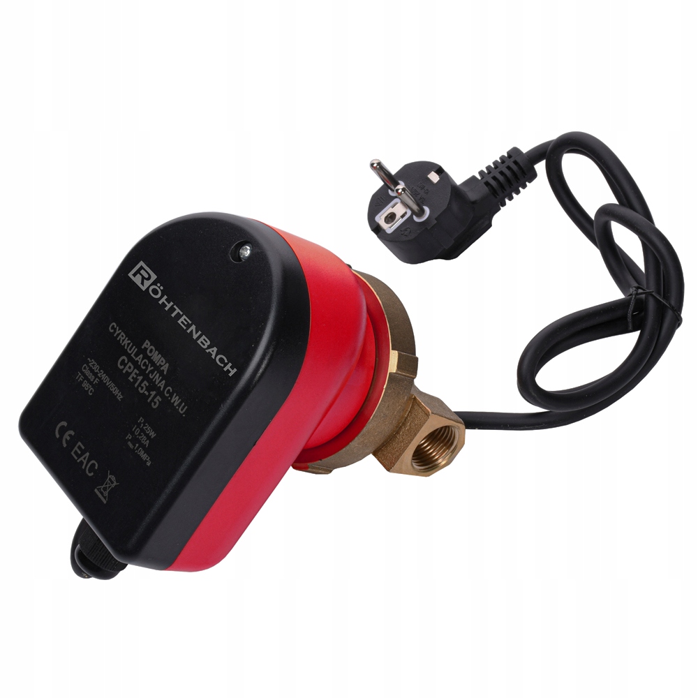 POMPA OBIEGOWA CYRKULACYJNA DO WODY C.W.U. Rohtenbach CPE 15-15