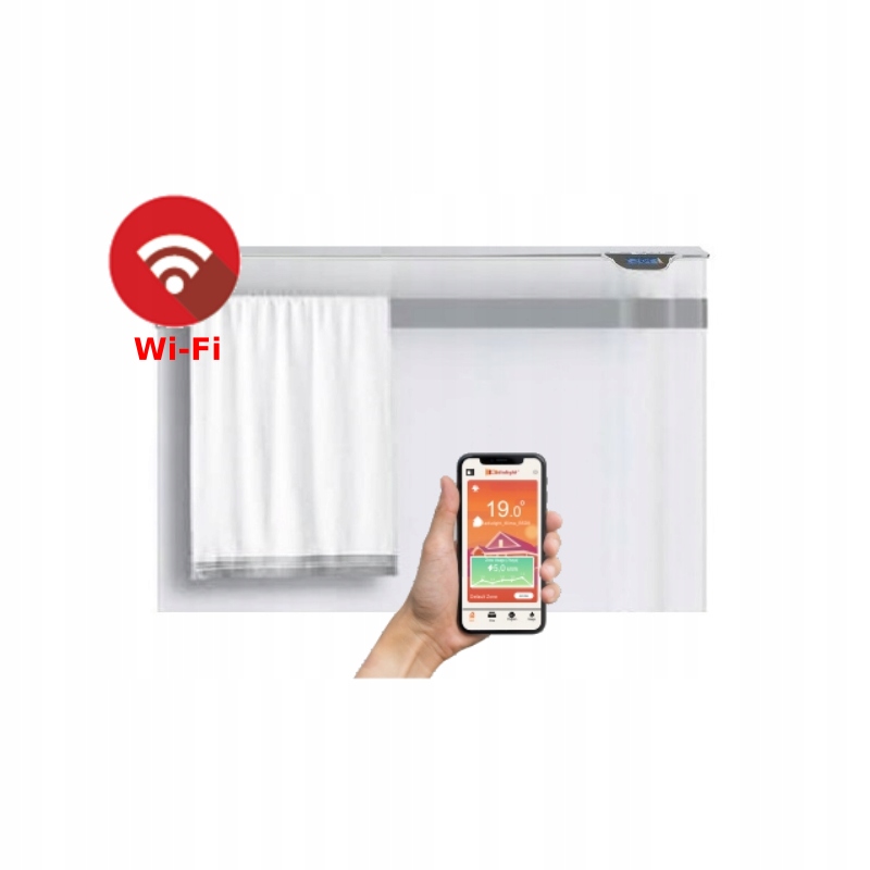 

Grzejnik Podczerwień Z Relingiem KLIMA7 750W Wi-fi