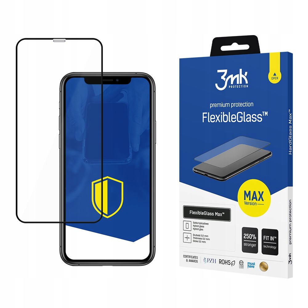 Apple Iphone Xs MAX/11 Pro Max Bl 3MK Max Szkło Hybrydowe