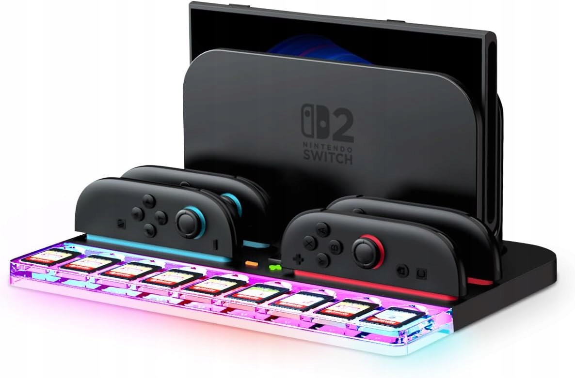 Organizér Nabíjecí stanice Switch 2 Joy-Con Rgb 4 Padů