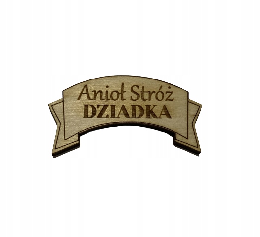 Plakietka grawer Anioł Stróż Dziadka decoupage