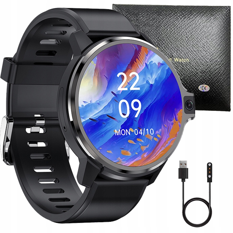 SMARTWATCH ZEGAREK ROZMOWY DAMSKI MENU PL SMART WATCH MĘSKI POWIADOMIENIA Kształt koperty okrągła