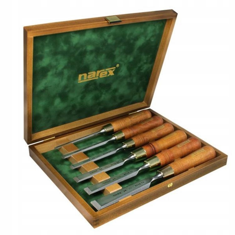Zestaw dłut płaskich 6-26mm polerowanych 8532 50 Wood Lien Plus Premium