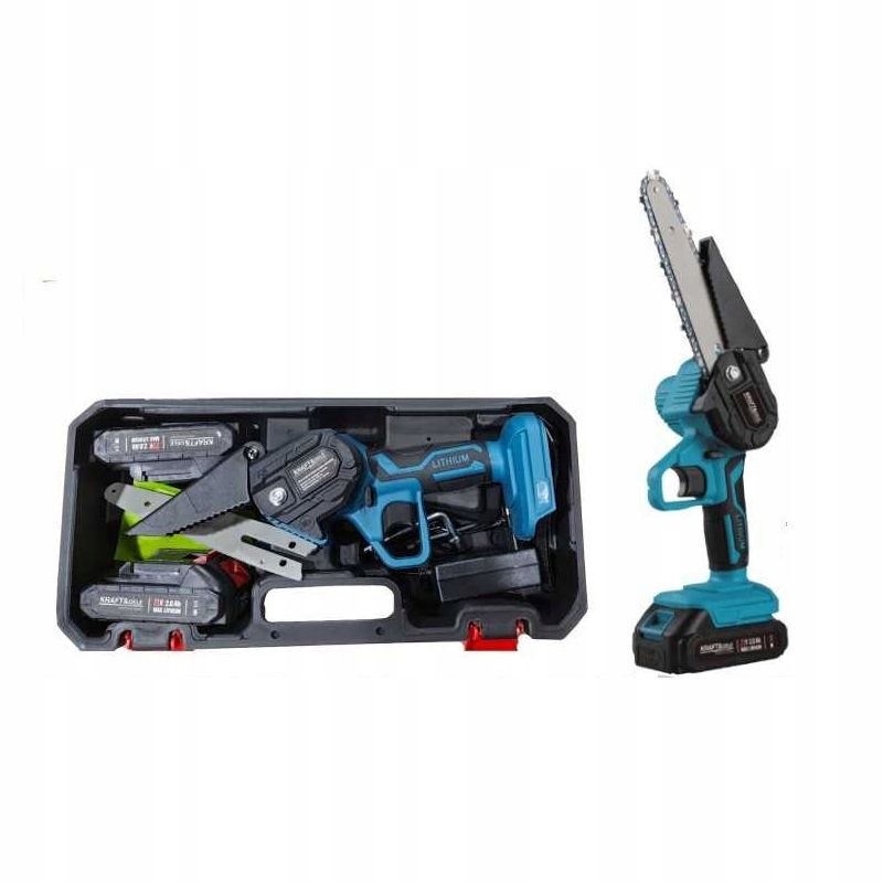 PILARKA AKUMULATOROWA 6" MINI PIŁA ŁAŃCUCHOWA 2xAKU DO DREWNA GAŁĘZI OGRODU Kod producenta KD10646