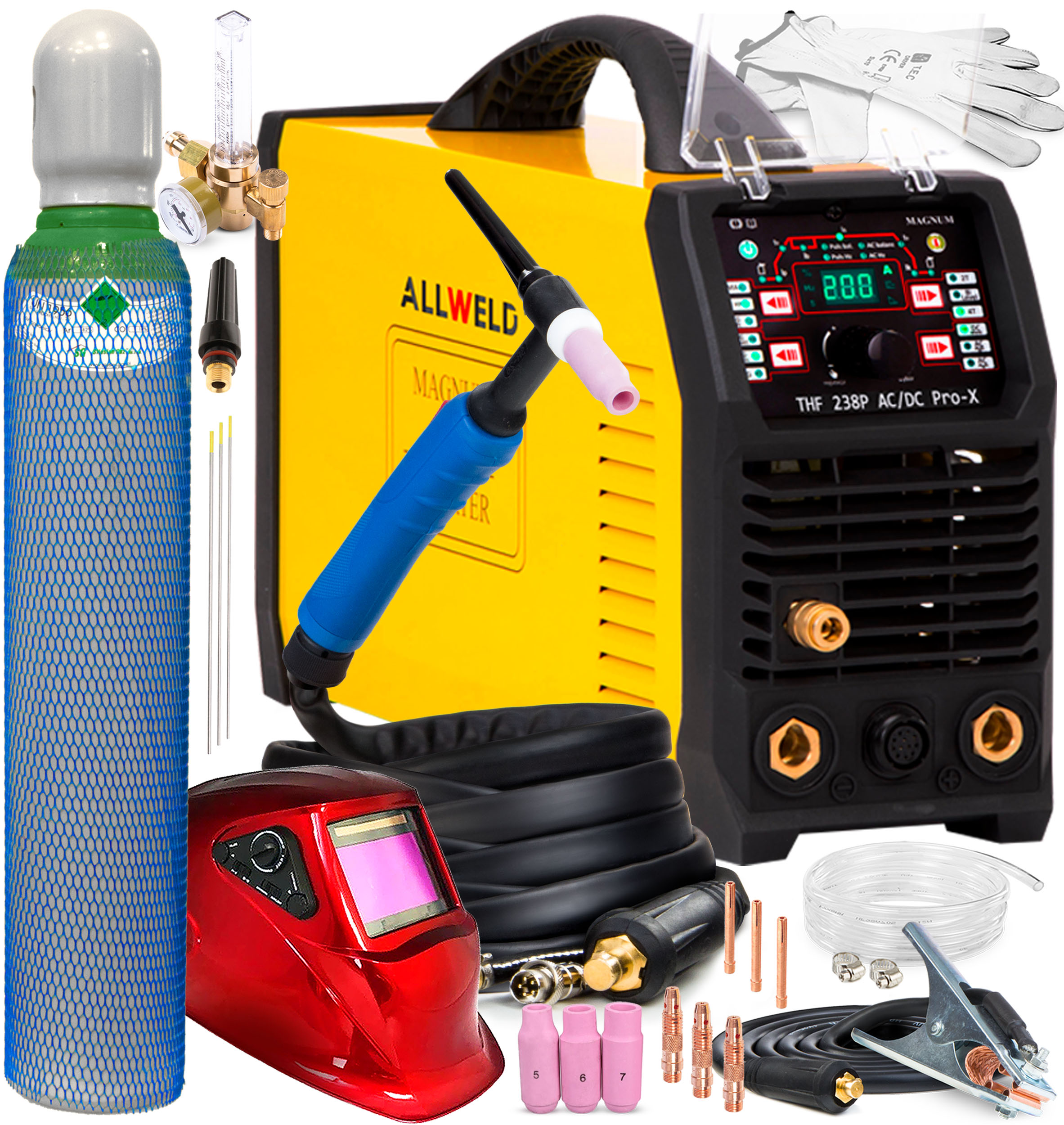 Spawarka Inwertorowa Inwerter Magnum Thf 238 Pro X Tig Ac DC Mma Puls 200A