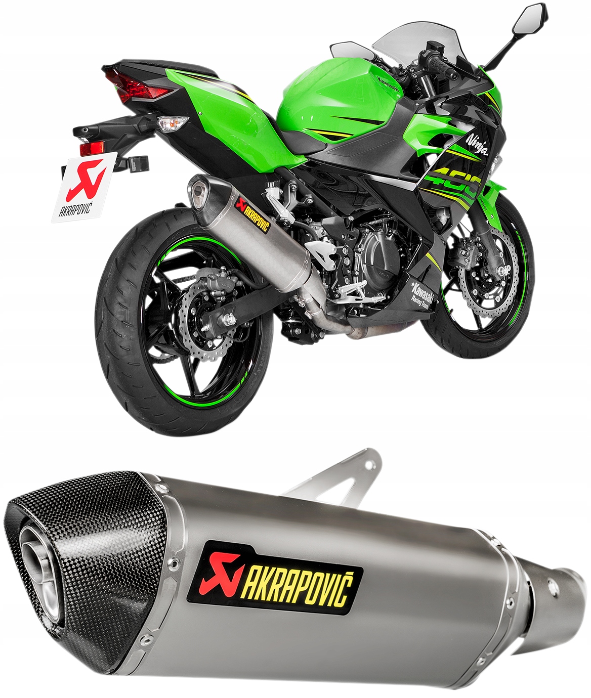 S-K4SO5-HRT - Глушник вихлопної Akrapovic KAWASAKI EX / з 400 19-22