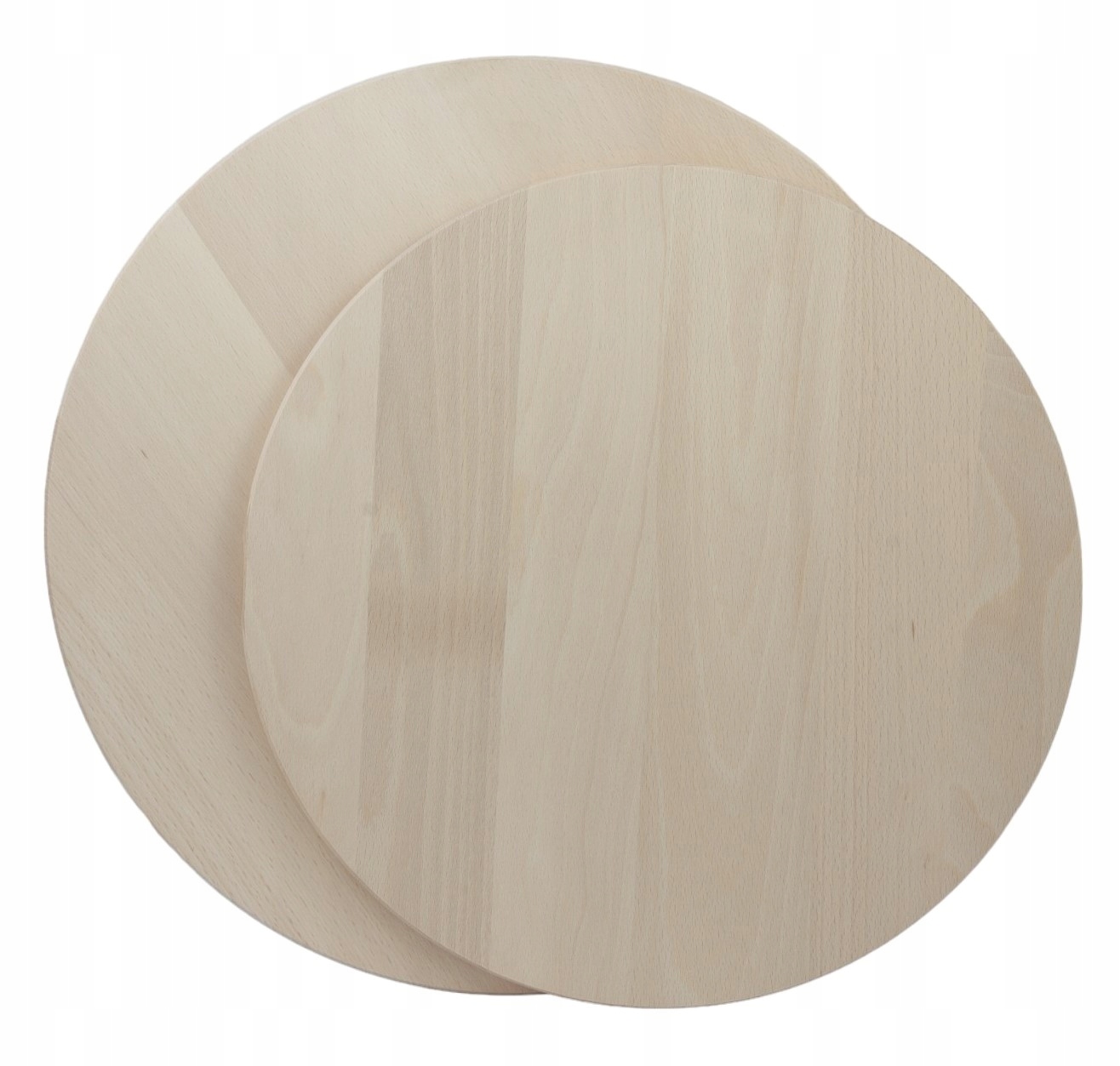 Sada Dřevěných Prkének kulatých 2ks 40/45 cm na krájení pochoutek na Pizzu
