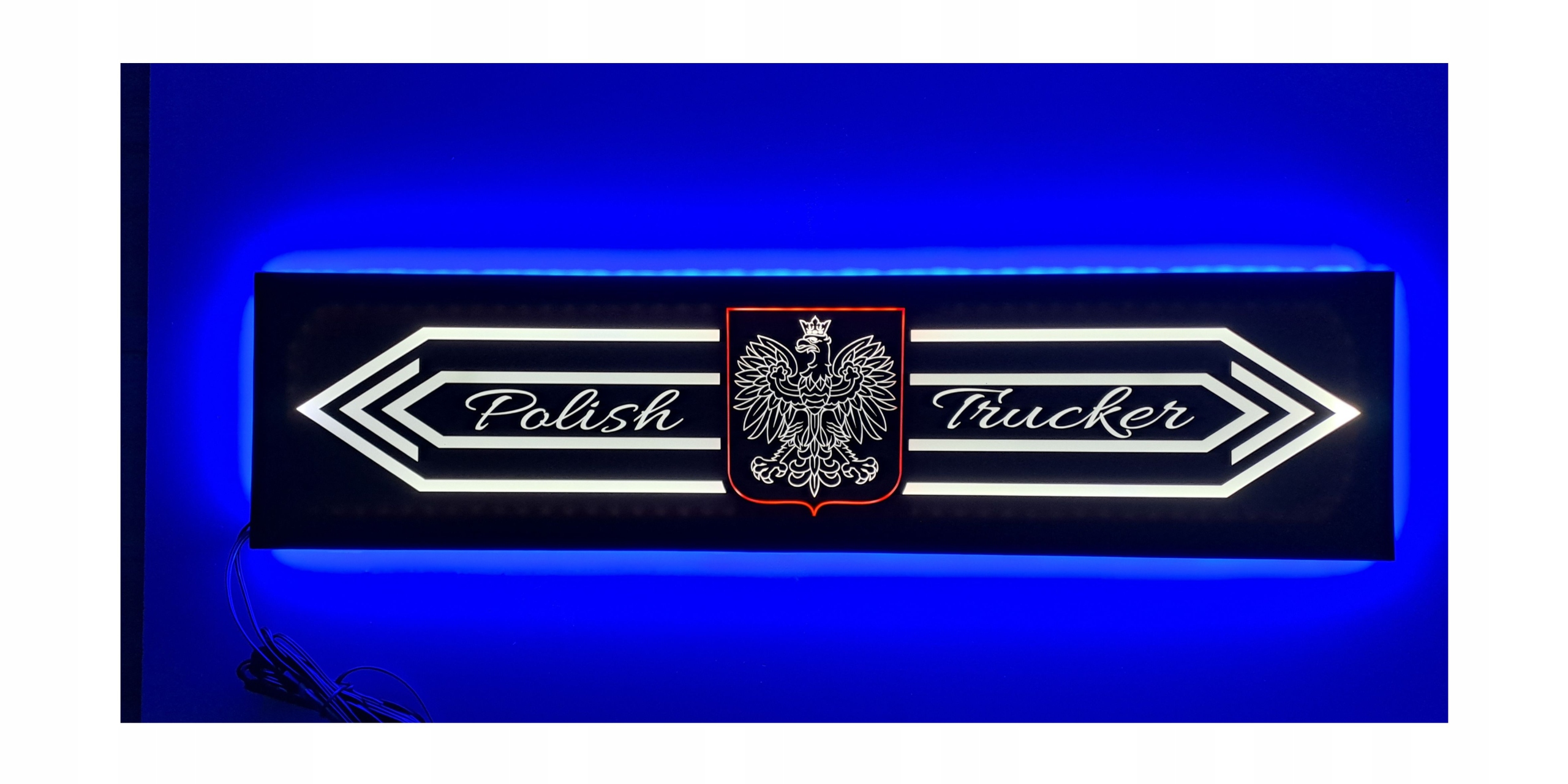 Led tabuľa Polish Trucker nad posteľ s podsvietením kabíny Tir Lkw