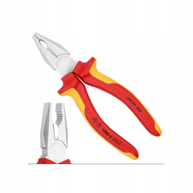 Szczypce uniwersalne kombinerki izolowane 1000 V 160 mm Knipex (0306160)