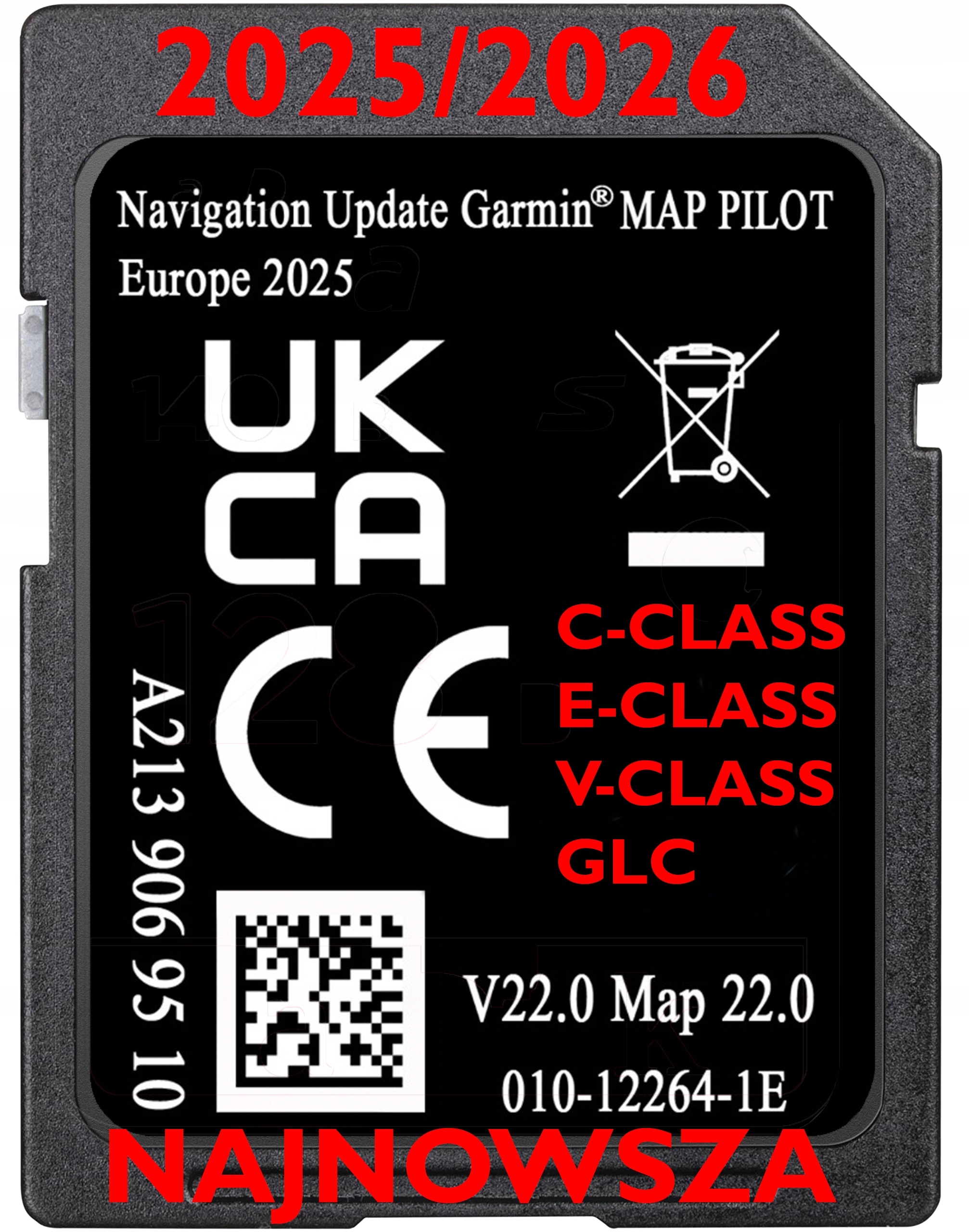 Mapa Sd Mercedes A213 V22 2025/2026 Amg Glc Třída C E V X