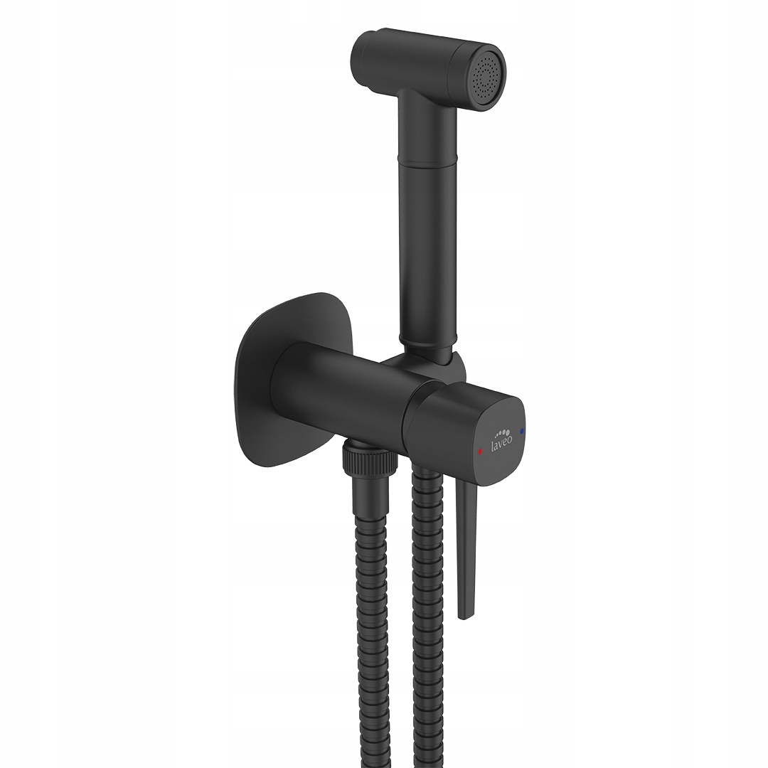 Podomietková Bidetová Batéria S Rozprašovacím Setom Čierna Laveo