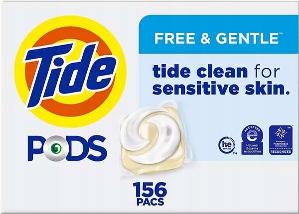 Levně Sada 4 x Tide Free Gentle 39 ks kapsle