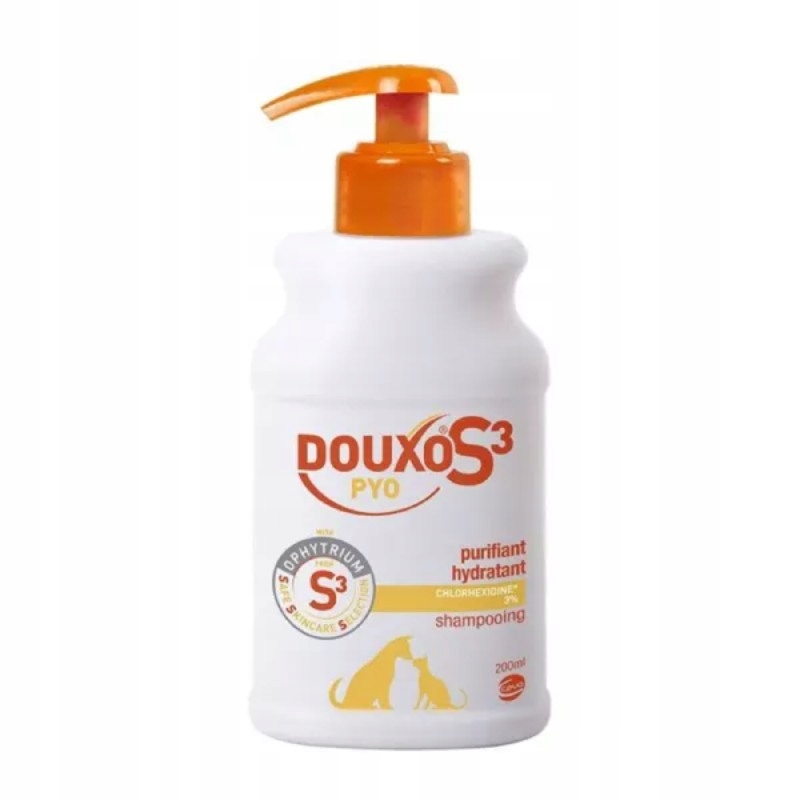 Douxo S3 Pyo Shampooing 200ML szampon oczyszczający biobójczy dla psa kota