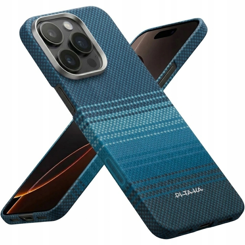 Puzdro pre iPhone 16 Pro Pitaka Aramid Ultra Slim pre MagSafe, Kryt, pevné