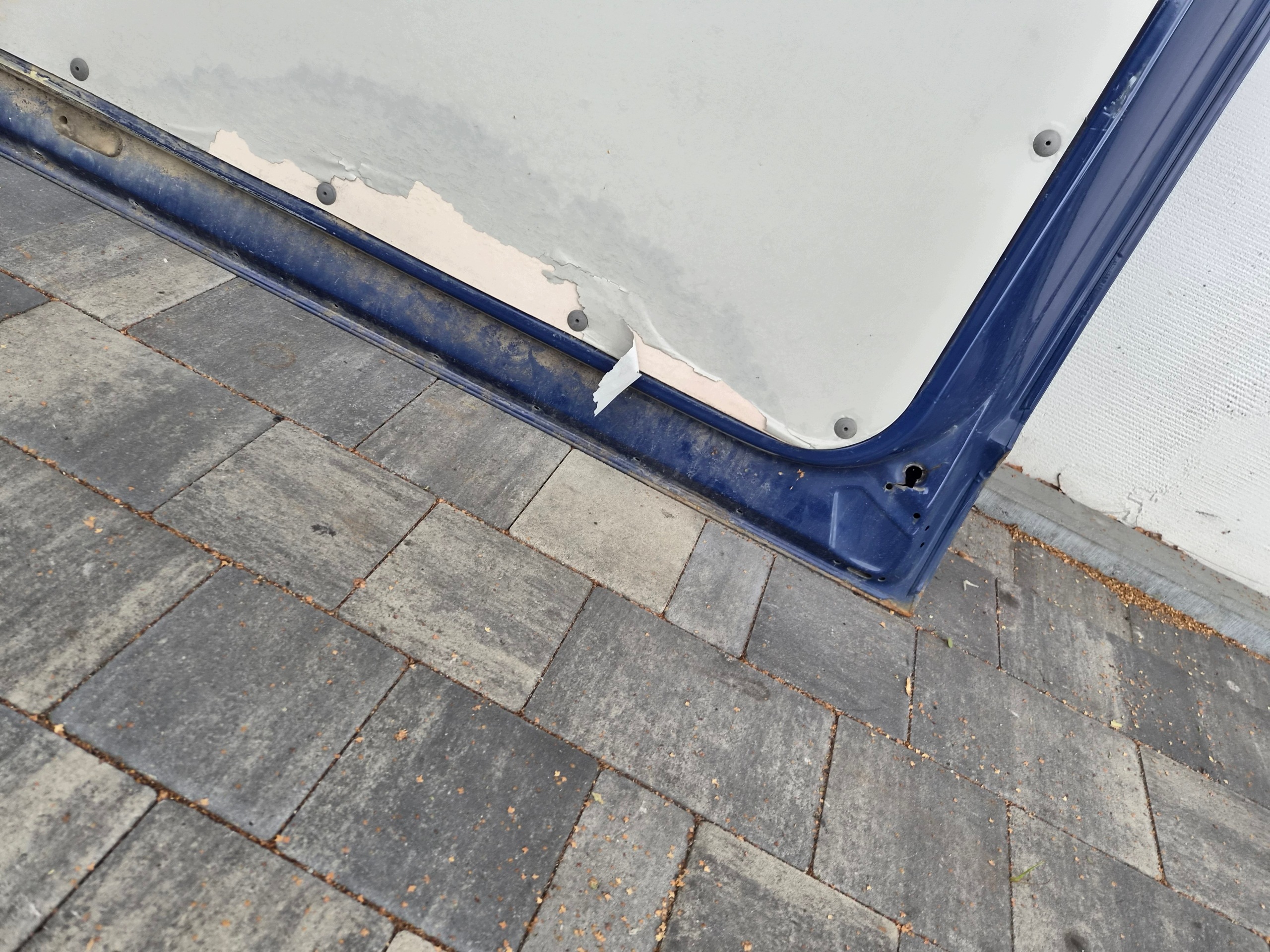door sliding VW T5 T5 lift side right blue/ granatowe