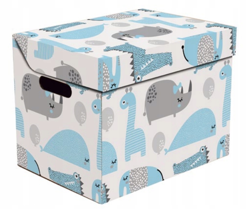 mocne pudełko karton pojemnik archiwum z klapą zoo