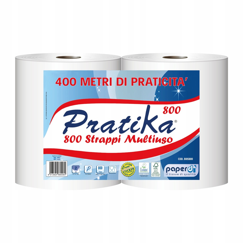 

Ręcznik papierowy czyściwo Pratika 200m celuloza