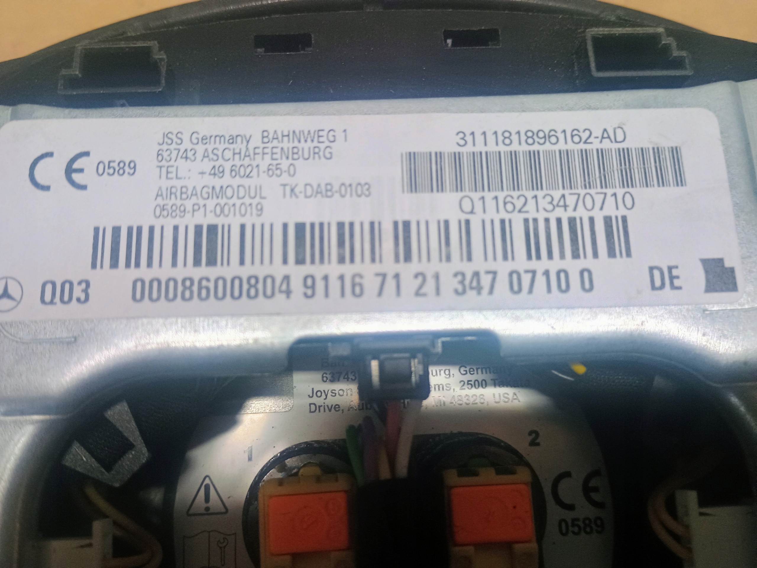 Airbag Deckel AIRBAG MERCEDES C W204