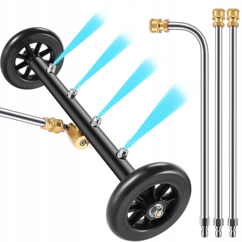 Tlaková Myčka Pro Podvozek 4000PSI 1/4 Quick Connect 15 Palců 4 Trysky