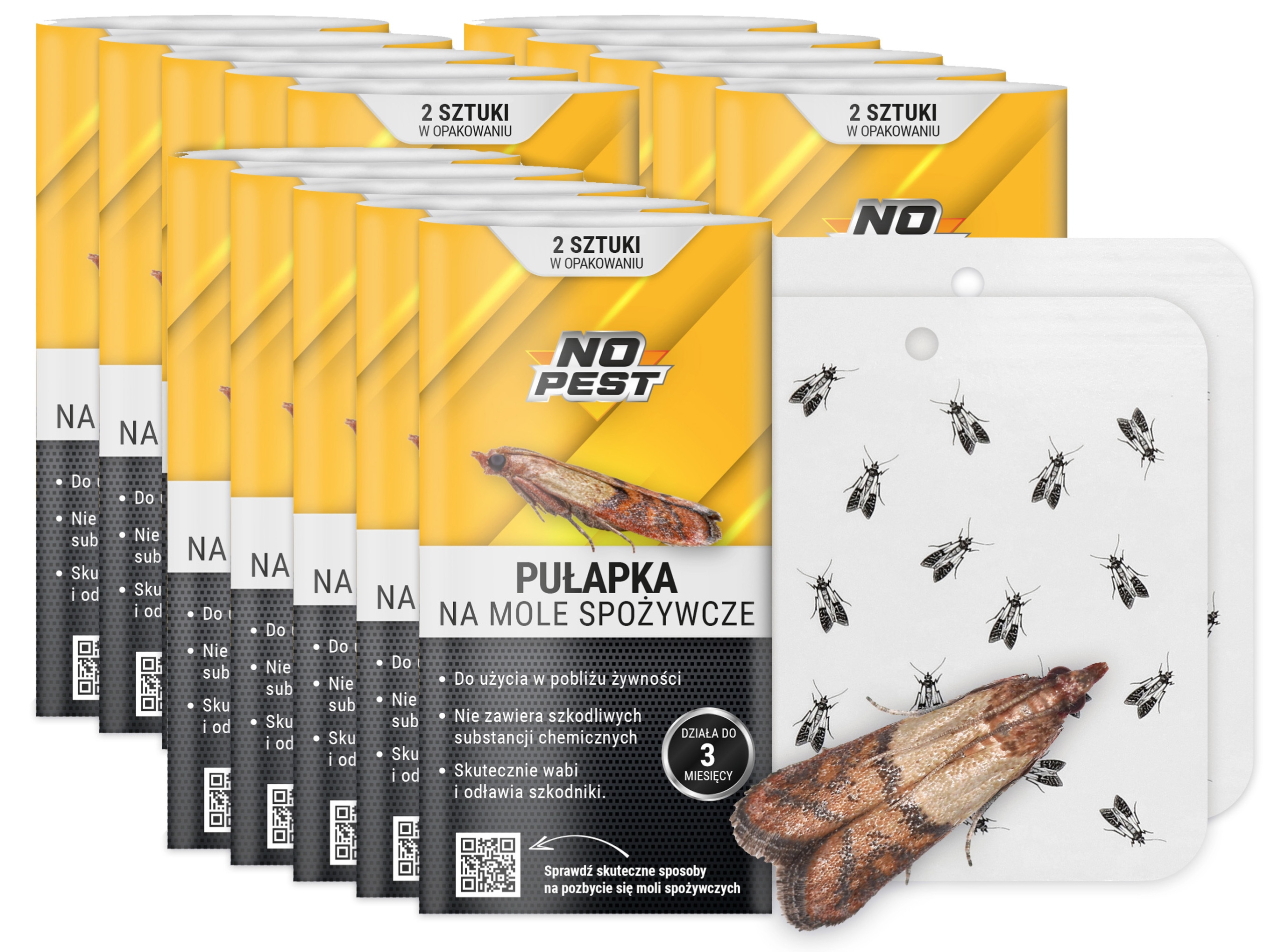 Lepová Past Silný Lepová Deska Na Kuchyňské Potravinářské Moly No Pest, Sada 30 Ks